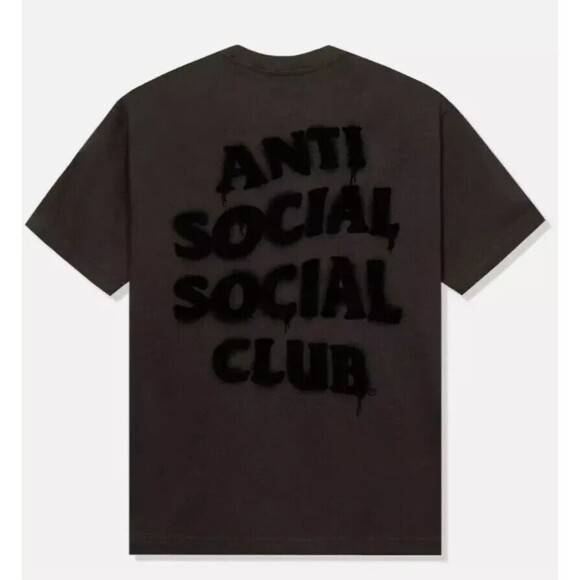 Anti Social Social Club Burn It Down Brown Tee ASSC  Brand New L - Picture 2 of 5
